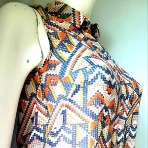 H&M Geometric Sleeveless Top